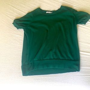 JustFab green sweater shirt XL